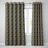 Coffee Shop Drinks Desserts and Cups Detailed Seamless Pattern  Readymade Eyelet Ring Top Thermal 100% Blackout Curtains