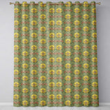 Art Nouveau Butterflies and Floral Garden Seamless Pattern  Readymade Eyelet Ring Top Thermal 100% Blackout Curtains