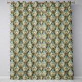 Art Nouveau Lily Flowers with Moths Decorative Seamless Pattern  Readymade Eyelet Ring Top Thermal 100% Blackout Curtains