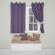 Vibrant Ornate Floral Damask with Bold Orange and Teal Seamless Pattern  Readymade Eyelet Ring Top Thermal 100% Blackout Curtains