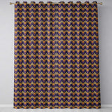 Luxurious Purple and Gold Ornate Floral Damask Seamless Pattern  Readymade Eyelet Ring Top Thermal 100% Blackout Curtains