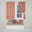 Soft Watercolor Poppy Flowers with Paint Splatter Seamless Pattern  Readymade Eyelet Ring Top Thermal 100% Blackout Curtains