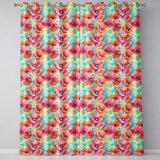 Vibrant Artistic Poppy Flowers with Color Splash Seamless Pattern  Readymade Eyelet Ring Top Thermal 100% Blackout Curtains