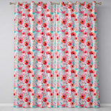 Dreamy Watercolor Poppy Flowers with Dripping Paint Seamless Pattern  Readymade Eyelet Ring Top Thermal 100% Blackout Curtains