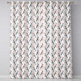Soft Watercolor Woodpecker Birds with Berry Branch Seamless Pattern  Readymade Eyelet Ring Top Thermal 100% Blackout Curtains