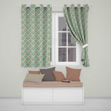 Fresh Picnic Baskets with Flowers and Jars Seamless Pattern  Readymade Eyelet Ring Top Thermal 100% Blackout Curtains