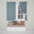 Soft Watercolor Seagulls in Flight Over Sea Seamless Pattern  Readymade Eyelet Ring Top Thermal 100% Blackout Curtains