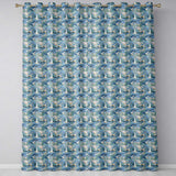 Soft Watercolor Seagulls in Flight Over Sea Seamless Pattern  Readymade Eyelet Ring Top Thermal 100% Blackout Curtains