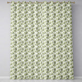 Fresh Watercolor Monstera Leaves in Soft Green Shades Seamless Pattern  Readymade Eyelet Ring Top Thermal 100% Blackout Curtains