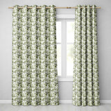 Realistic Green Bamboo Stems Dense Jungle Seamless Pattern  Readymade Eyelet Ring Top Thermal 100% Blackout Curtains