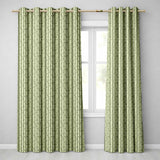 Striped Bamboo Stems with Leaves Minimal Seamless Pattern  Readymade Eyelet Ring Top Thermal 100% Blackout Curtains