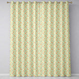 Elegant Floral Lily Garden Soft Vintage Style Seamless Pattern  Readymade Eyelet Ring Top Thermal 100% Blackout Curtains