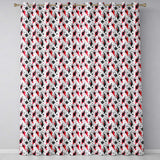 Red Black Paint Splatter Grunge Abstract Seamless Pattern  Readymade Eyelet Ring Top Thermal 100% Blackout Curtains