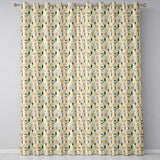 Neutral Tribal Geometric Shapes Earth Tone Watercolor Seamless Pattern  Readymade Eyelet Ring Top Thermal 100% Blackout Curtains