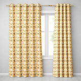 Minimal Tribal Arrow Shapes Earth Tone Seamless Pattern  Readymade Eyelet Ring Top Thermal 100% Blackout Curtains