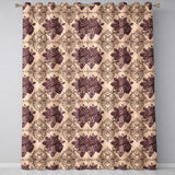 Classic Baroque Rose Damask Ornate Seamless Pattern  Readymade Eyelet Ring Top Thermal 100% Blackout Curtains