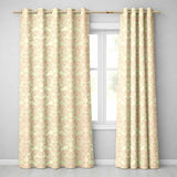 Ornate Rose Heart Vine Romantic Seamless Pattern  Readymade Eyelet Ring Top Thermal 100% Blackout Curtains