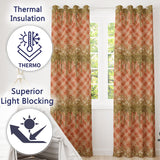 Gold Glitter Drip Red Plaid Star Seamless Pattern  Readymade Eyelet Ring Top Thermal 100% Blackout Curtains