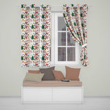 Santa Snowman Christmas Tree Gift Seamless Pattern  Readymade Eyelet Ring Top Thermal 100% Blackout Curtains