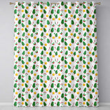 Cute Christmas Tree Candy Cane Star Holly Seamless Pattern  Readymade Eyelet Ring Top Thermal 100% Blackout Curtains