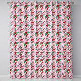 Cute Santa Holly Candy Cane Bauble Seamless Pattern  Readymade Eyelet Ring Top Thermal 100% Blackout Curtains