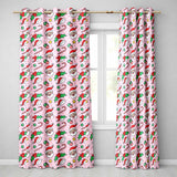 Cute Santa Holly Candy Cane Bauble Seamless Pattern  Readymade Eyelet Ring Top Thermal 100% Blackout Curtains
