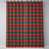 Classic Nordic Christmas Ornament Heart Stripe Knit Seamless Pattern  Readymade Eyelet Ring Top Thermal 100% Blackout Curtains