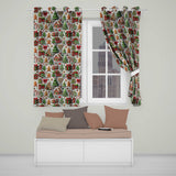 Christmas Gingerbread House Tree Cookie Festive Seamless Pattern  Readymade Eyelet Ring Top Thermal 100% Blackout Curtains