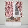 Scandinavian Red White Christmas  Cookie Seamless Pattern  Readymade Eyelet Ring Top Thermal 100% Blackout Curtains
