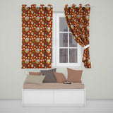 Gingerbread House Cupcake Candy Christmas Seamless Pattern  Readymade Eyelet Ring Top Thermal 100% Blackout Curtains