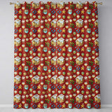 Gingerbread House Cupcake Candy Christmas Seamless Pattern  Readymade Eyelet Ring Top Thermal 100% Blackout Curtains