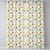 Watercolor Christmas Gift Candle Poinsettia Bell Seamless Pattern  Readymade Eyelet Ring Top Thermal 100% Blackout Curtains