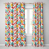 Cute Gingerbread Candy Cane Wreath Stocking Christmas Seamless Pattern  Readymade Eyelet Ring Top Thermal 100% Blackout Curtains