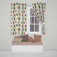 Whimsical Christmas Trees Candy Canes Snowflakes Holiday Seamless Pattern  Readymade Eyelet Ring Top Thermal 100% Blackout Curtains