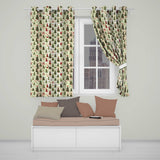 Rustic Christmas Trees Stars Holiday Winter Seamless Pattern  Readymade Eyelet Ring Top Thermal 100% Blackout Curtains