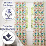 Watercolor Christmas Gifts Candy Gingerbread Festive Holiday Seamless Pattern  Readymade Eyelet Ring Top Thermal 100% Blackout Curtains