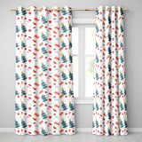 Cute Snowman Santa Tree Gifts Stars Holiday Seamless Pattern  Readymade Eyelet Ring Top Thermal 100% Blackout Curtains