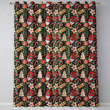 Watercolor Christmas Mug Cookies Candy Orange Festive Seamless Pattern  Readymade Eyelet Ring Top Thermal 100% Blackout Curtains