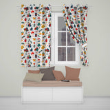 Cute Santa Reindeer Gifts Pine Branch Festive Seamless Pattern  Readymade Eyelet Ring Top Thermal 100% Blackout Curtains
