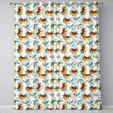 Watercolor Christmas Bells Holly Berry Festive Seamless Pattern  Readymade Eyelet Ring Top Thermal 100% Blackout Curtains