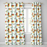 Watercolor Christmas Bells Holly Berry Festive Seamless Pattern  Readymade Eyelet Ring Top Thermal 100% Blackout Curtains
