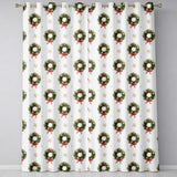 Watercolor Christmas Gift Boxes Pine Trees Striped Holiday Seamless Pattern  Readymade Eyelet Ring Top Thermal 100% Blackout Curtains