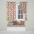 Watercolor Christmas Poinsettia Gift Tree Festive Seamless Pattern  Readymade Eyelet Ring Top Thermal 100% Blackout Curtains