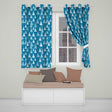 Cute Christmas Tree Gift Holiday Festive Seamless Pattern  Readymade Eyelet Ring Top Thermal 100% Blackout Curtains
