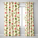 Cute Christmas Mouse Present Berry Festive Holiday Pattern Arts Readymade Eyelet Ring Top Thermal 100% Blackout Curtains