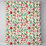 Cute Christmas Tree Snowman Candy Cane Baubles Seamless Pattern  Readymade Eyelet Ring Top Thermal 100% Blackout Curtains