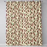 Festive Red Christmas Stocking Repeat Holiday Curtain Panels Readymade Eyelet Ring Top Thermal 100% Blackout Curtains
