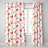 Gingerbread Cookies Candy Cane Red Bow Sweet Seamless Pattern  Readymade Eyelet Ring Top Thermal 100% Blackout Curtains