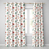 Cute Gingerbread Cookies Stars Tree House Seamless Pattern  Readymade Eyelet Ring Top Thermal 100% Blackout Curtains