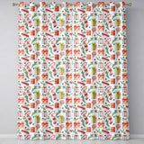 Christmas Gifts Candy Lollipop Stockings Seamless Pattern  Readymade Eyelet Ring Top Thermal 100% Blackout Curtains